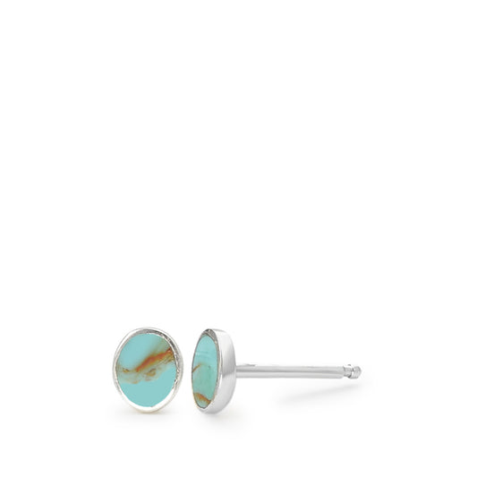 Stud earrings Silver Turquoise