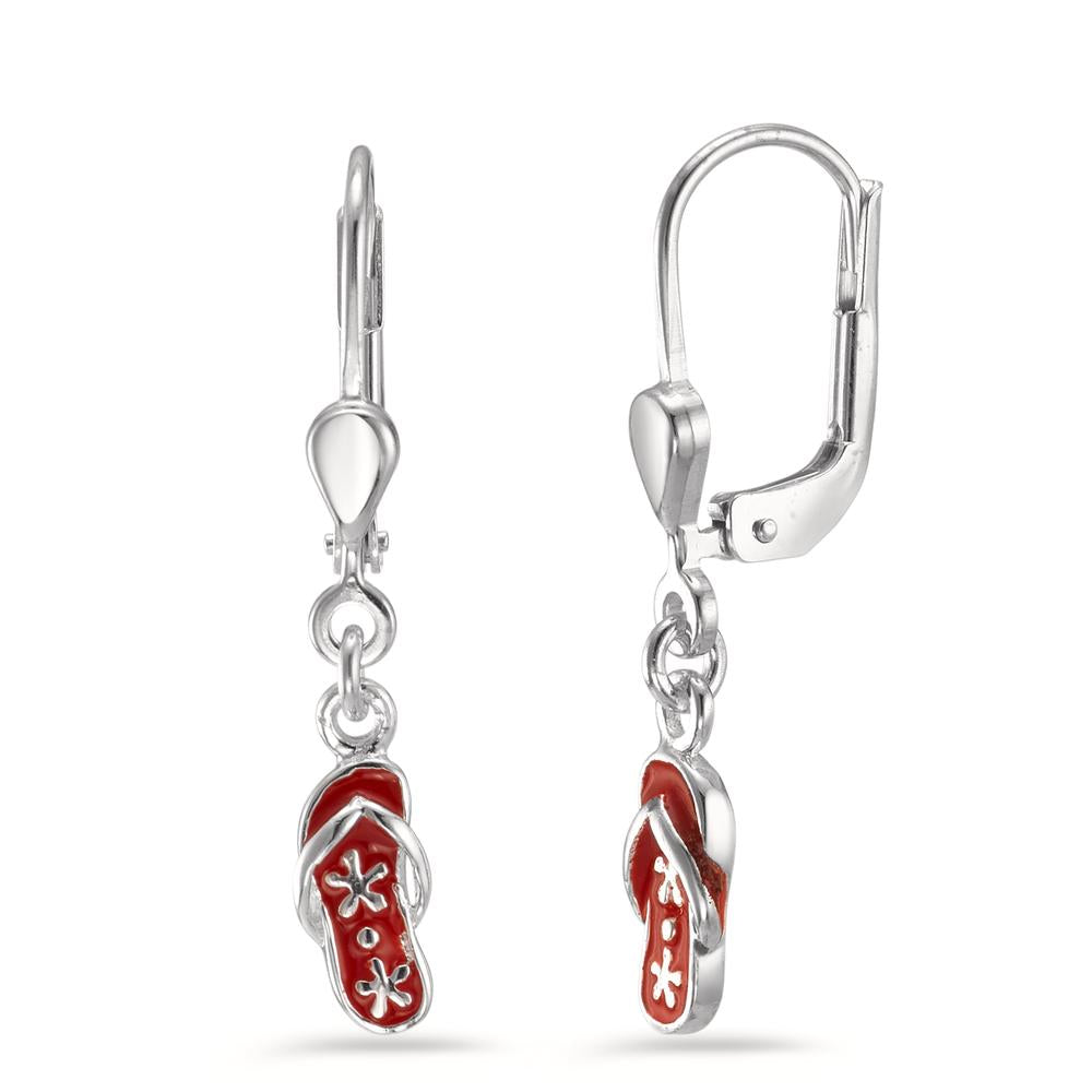 Drop Earrings Silver Lacquered