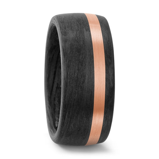 Ring Carbon, 18k Red Gold