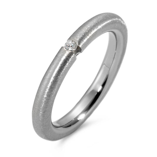 Stacking ring Titanium Diamond 0.03 ct, w-si