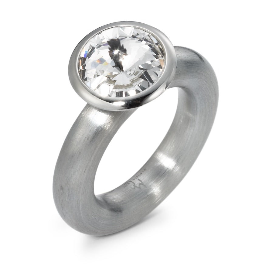 Ring Stainless steel Zirconia White Ø10 mm