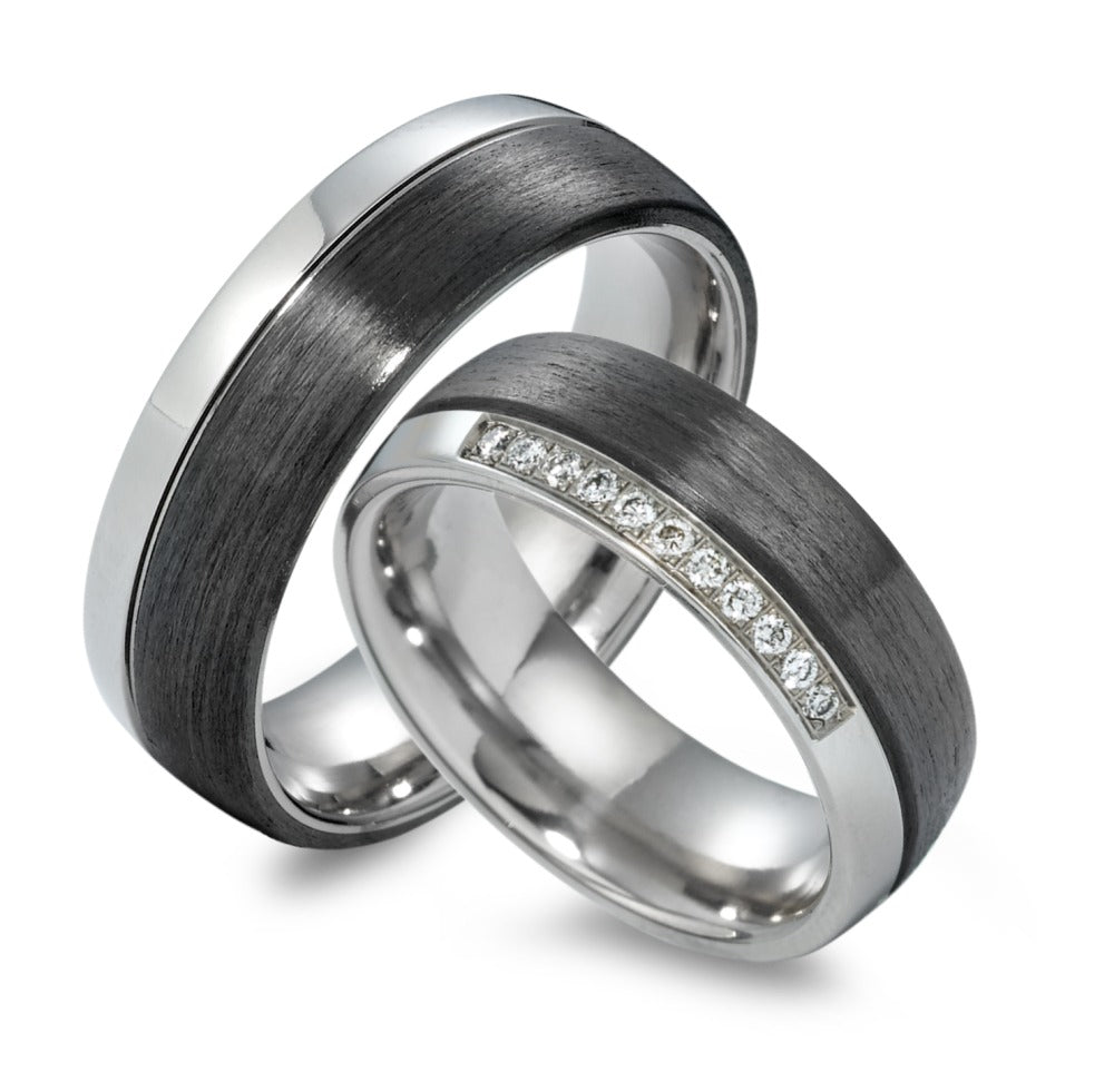 Wedding Ring Titanium, Carbon