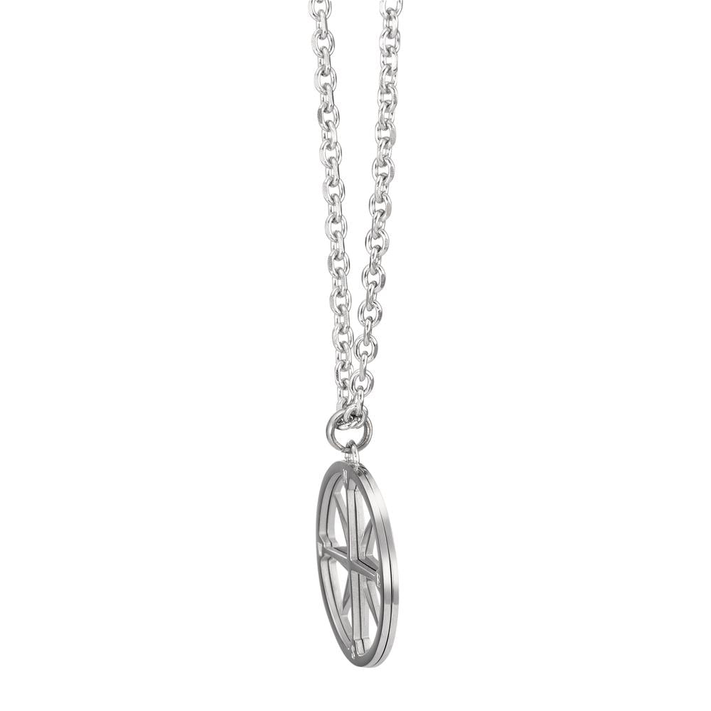 Necklace with pendant Stainless steel 50 cm Ø25 mm