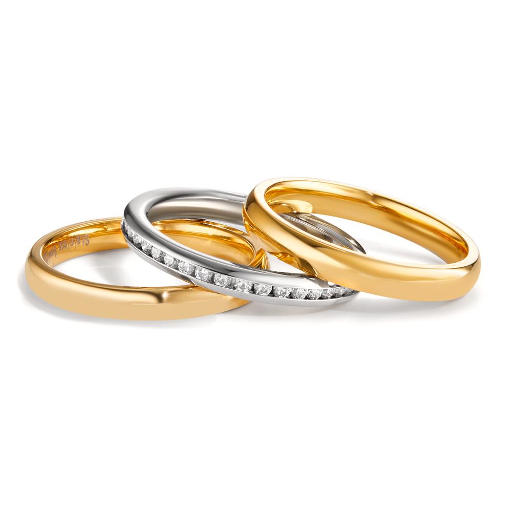 Stacking ring Stainless steel Gold plated