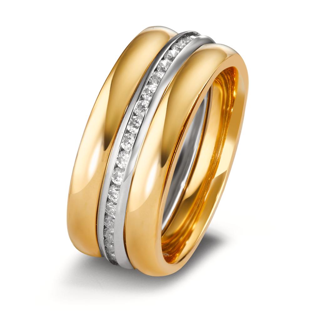 Stacking ring Stainless steel Gold plated