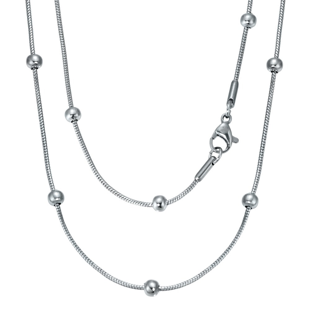 Necklace Stainless steel 42 cm Ø1 mm