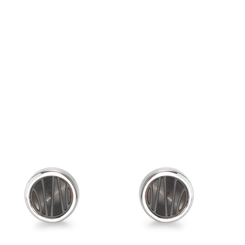 Stud earrings Stainless steel IP coated Ø6 mm