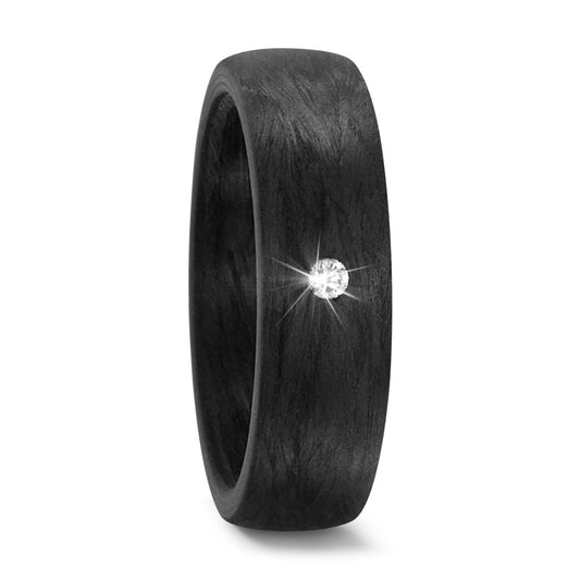 Ring Carbon Diamond 0.03 ct, w-si