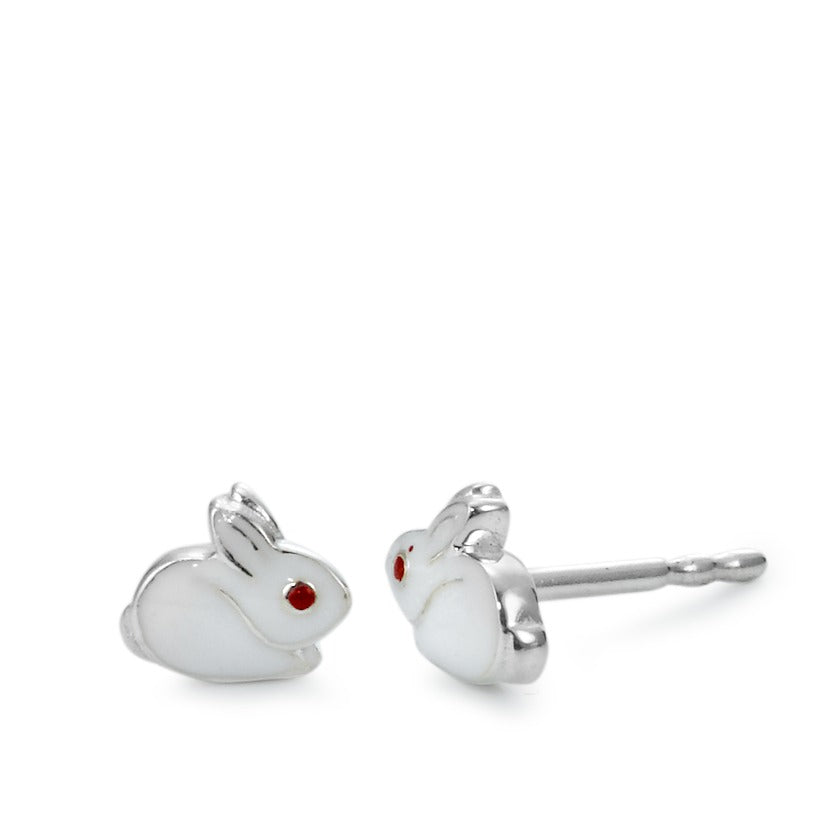 Stud earrings Silver Hare