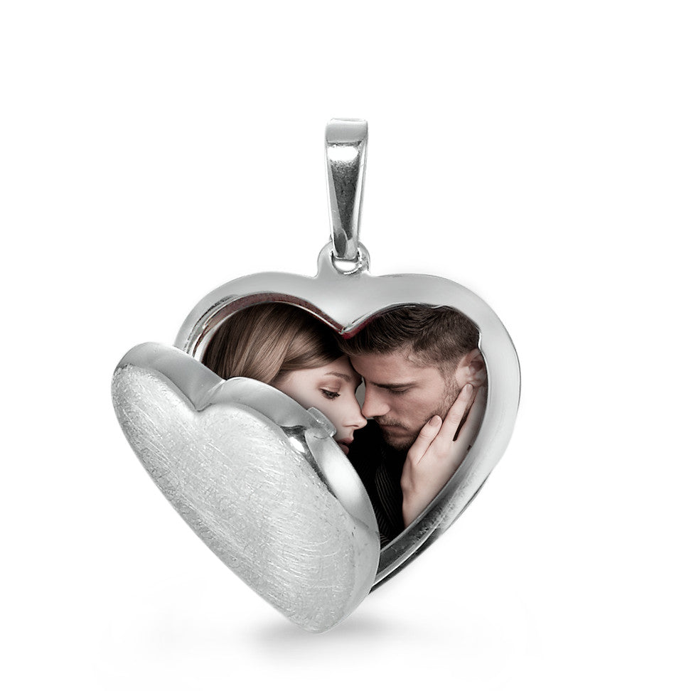 Locket Silver Heart Ø16 mm