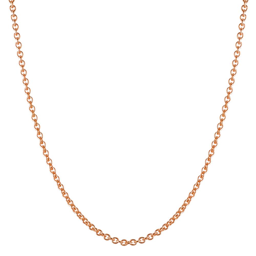 Necklace Silver Rose Gold plated 42 cm