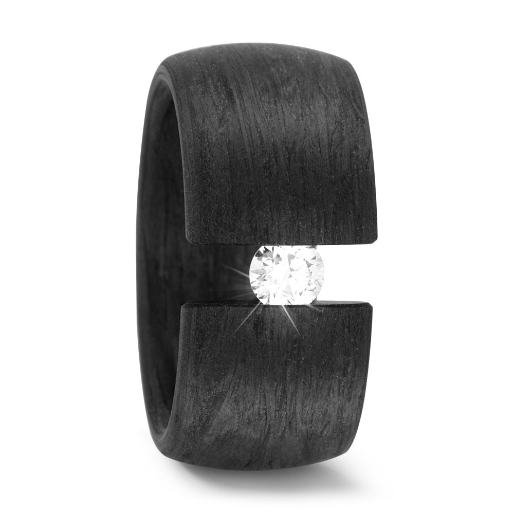 Ring Carbon Diamond 0.25 ct, w-si