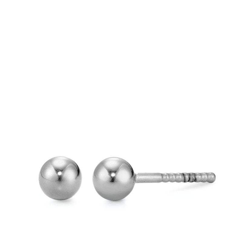 Stud earrings Titanium Ø4 mm