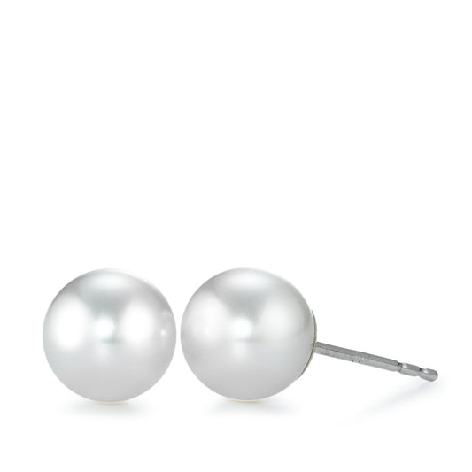 Stud earrings 18k White Gold Freshwater pearl