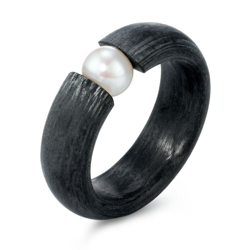 Ring Carbon Freshwater pearl