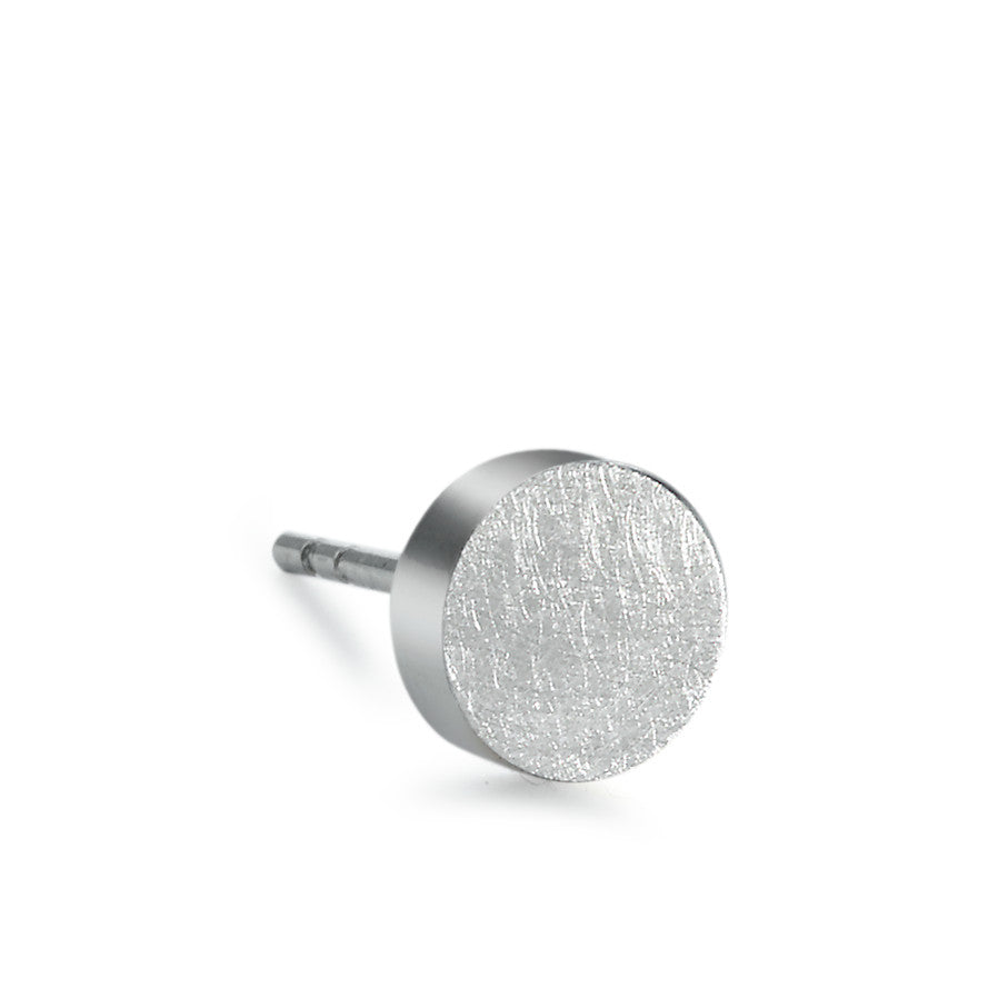 Single stud earring Stainless steel Ø7 mm