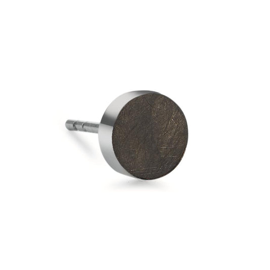 Single stud earring Stainless steel IP coated Ø7 mm