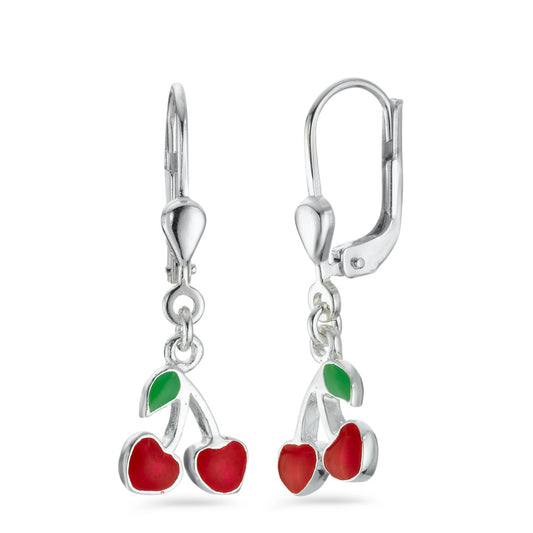 Drop Earrings Silver Lacquered