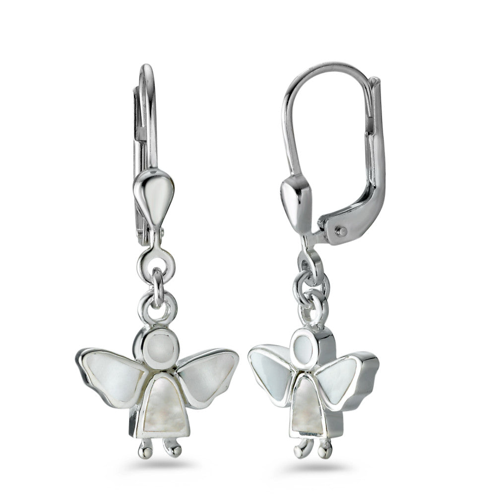 Drop Earrings Silver Mother of pearl Angel