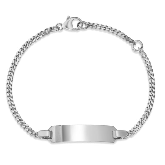 Engravable bracelet Silver Rhodium plated 12-14 cm