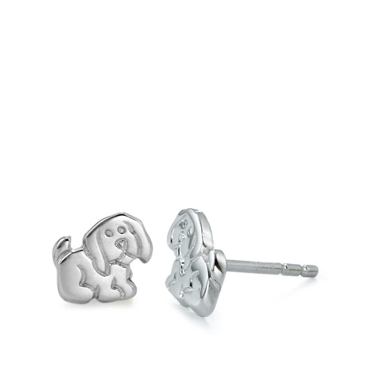 Stud earrings Silver Rhodium plated