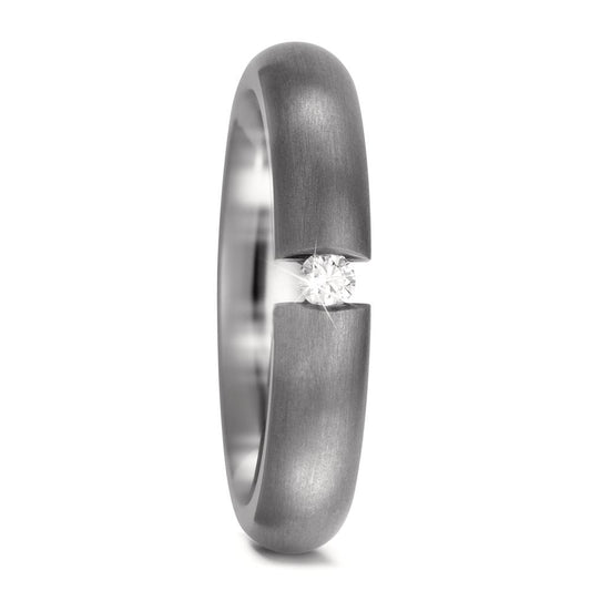 Wedding Ring Titanium Diamond 0.05 ct