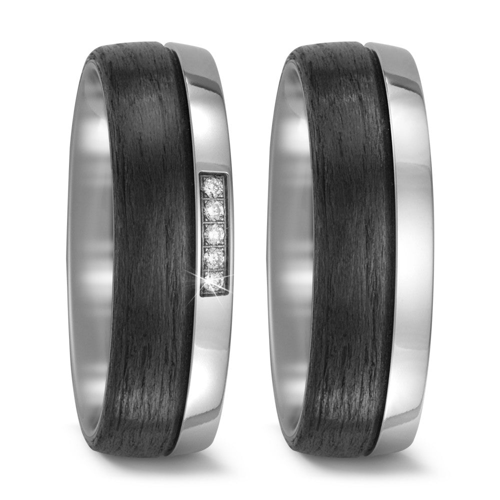 Wedding Ring Titanium, Carbon