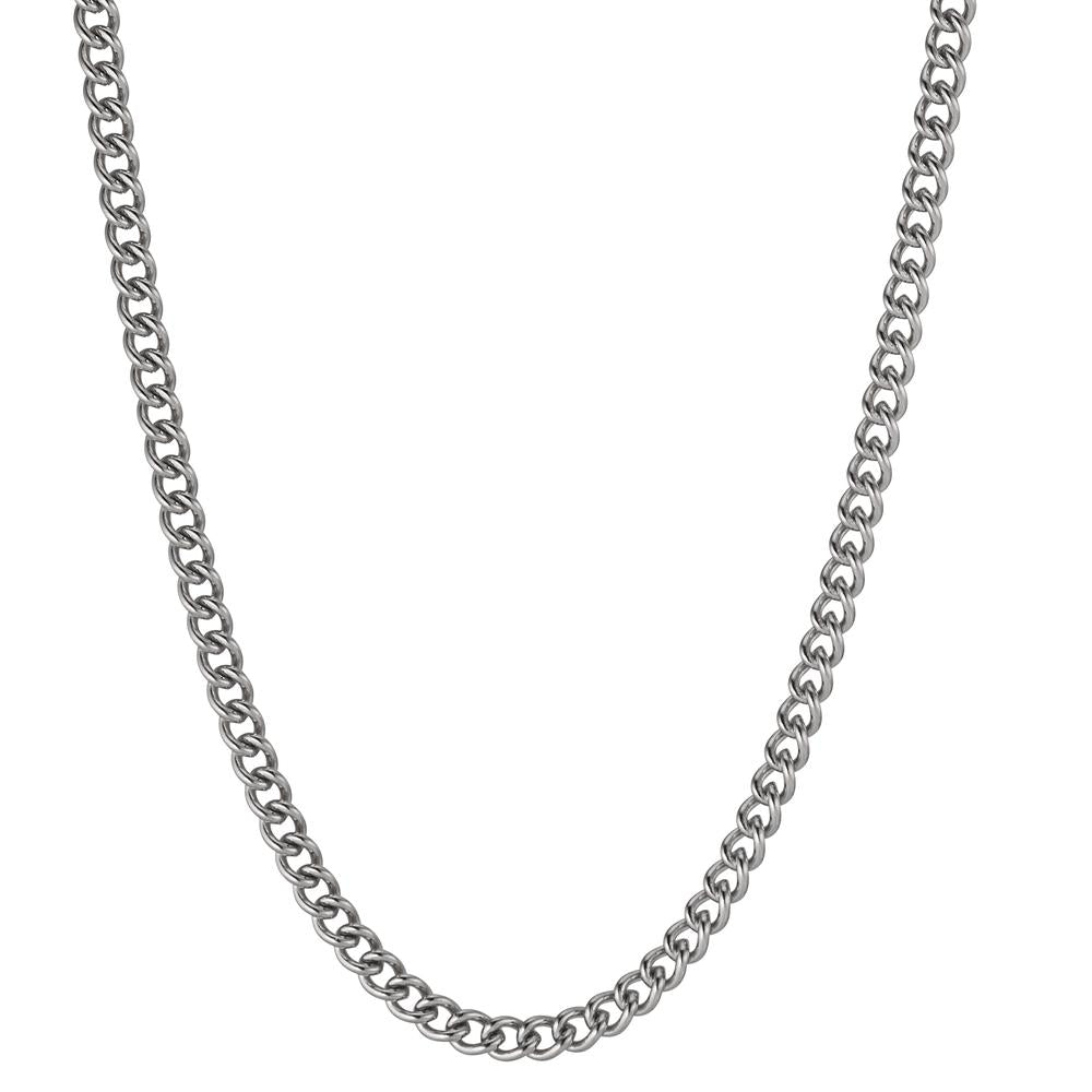 Curb-Necklace Stainless steel 45 cm