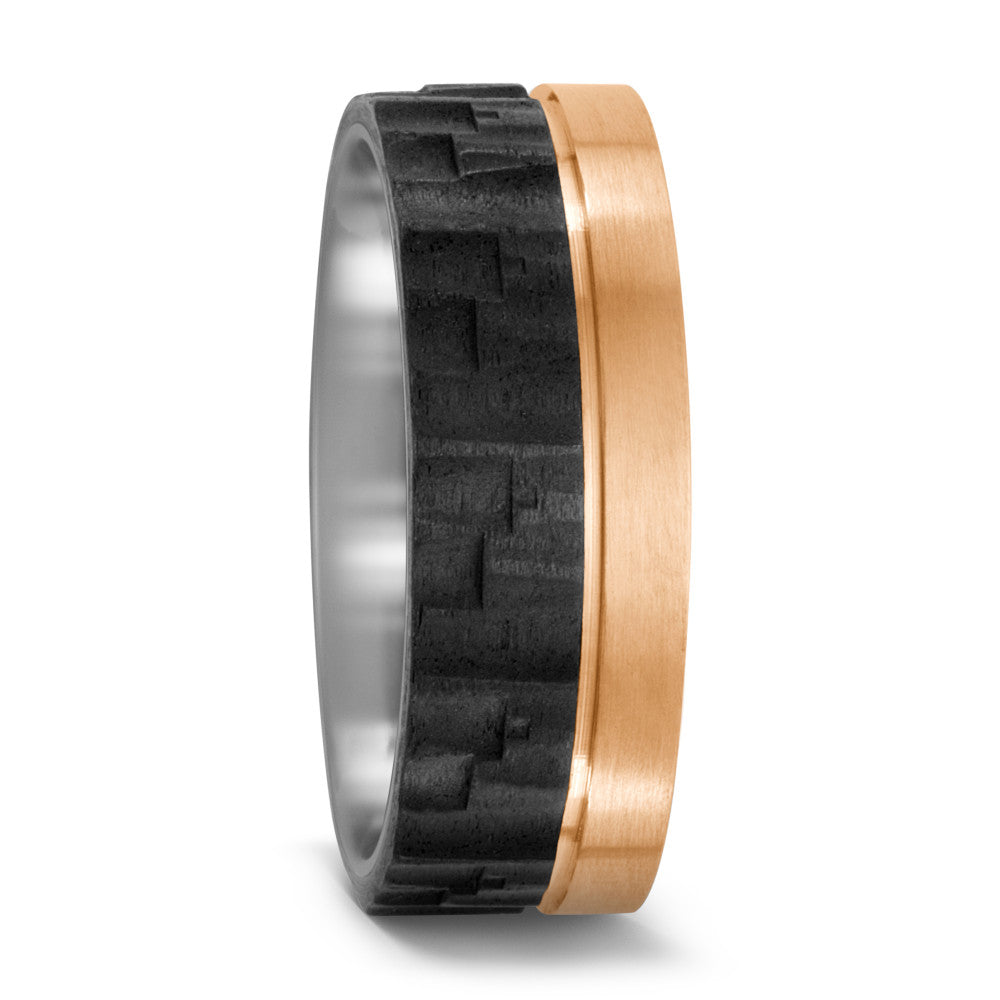 Wedding Ring Titanium, Bronze, Carbon