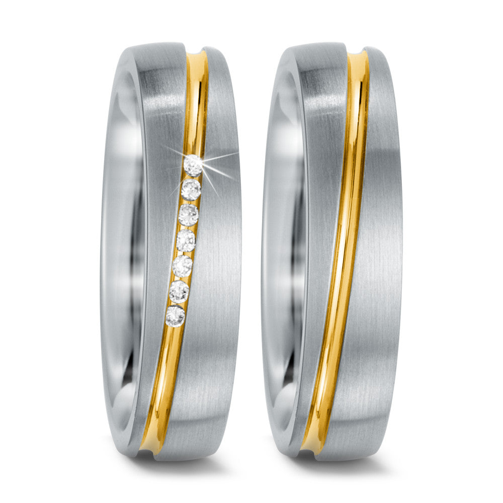 Wedding Ring Stainless steel Yellow IP coated