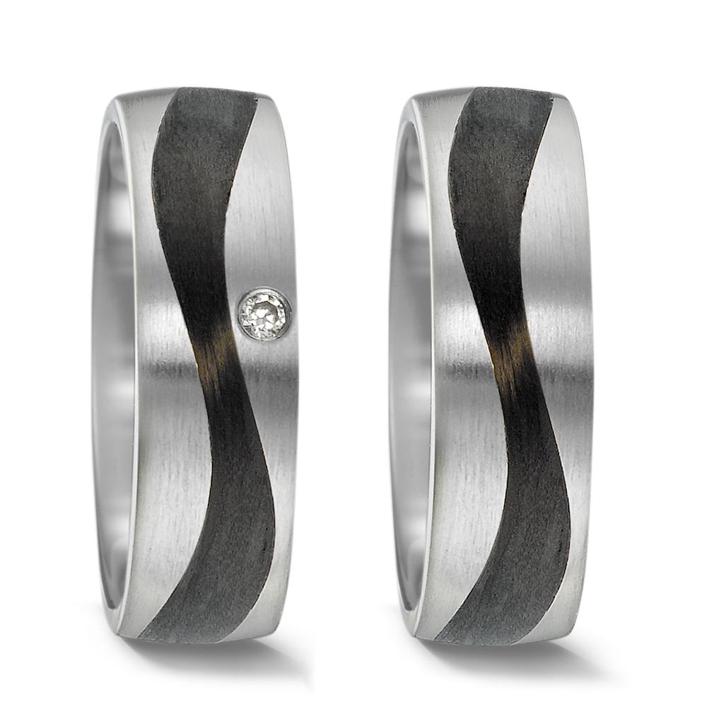 Wedding Ring Stainless steel, Carbon