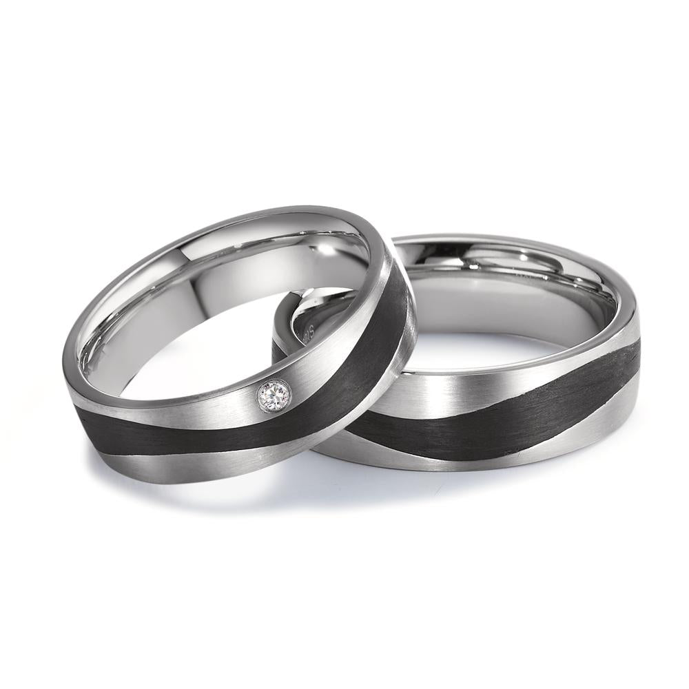 Wedding Ring Stainless steel, Carbon