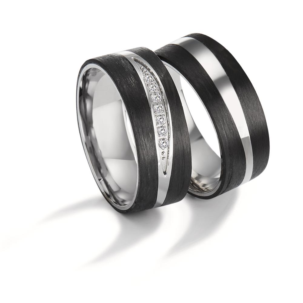 Wedding Ring Stainless steel, Carbon