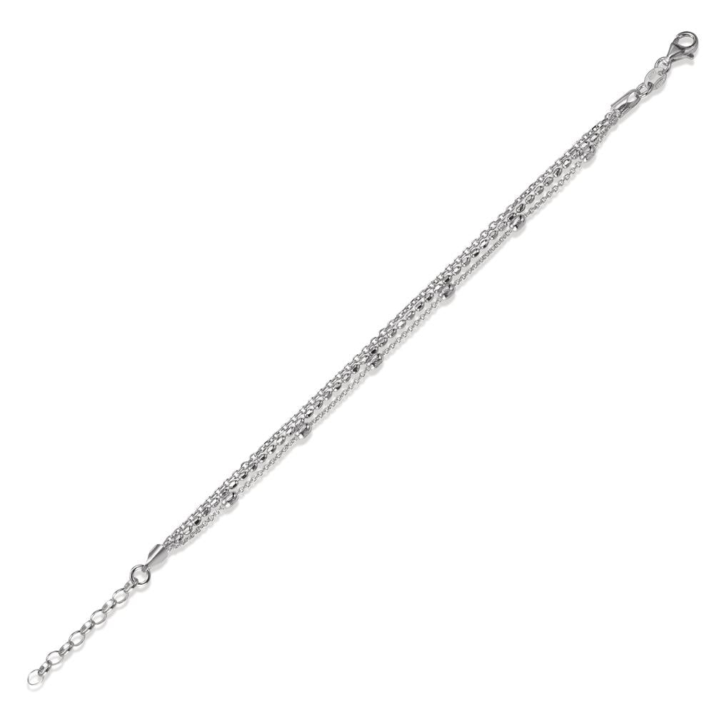 Bracelet Silver Rhodium plated 16-19 cm