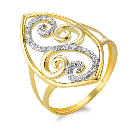 Ring 9k Yellow Gold Zirconia