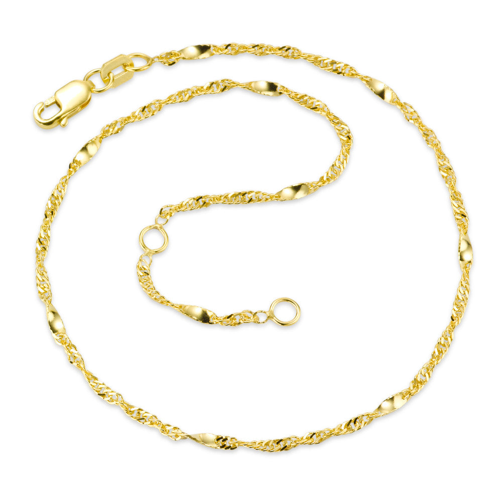 Anklet 9k Yellow Gold 23-25 cm