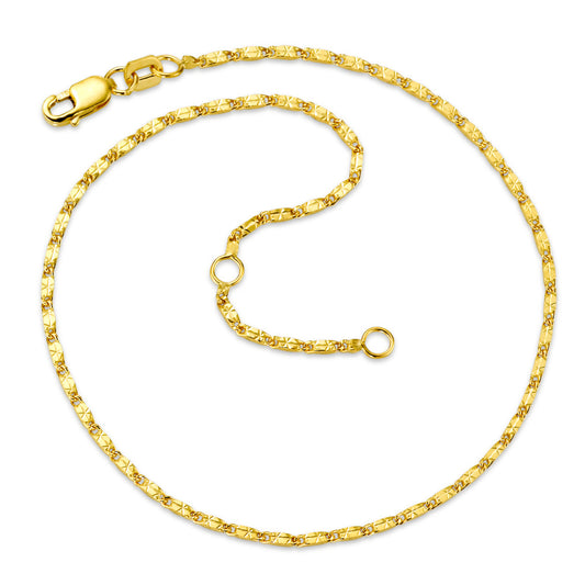 Anklet 9k Yellow Gold 23.5-26 cm