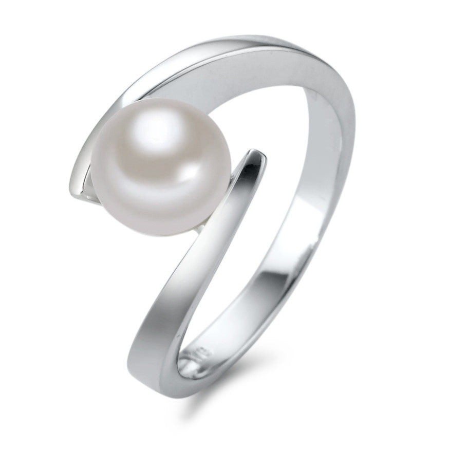 Ring 18k White Gold Freshwater pearl