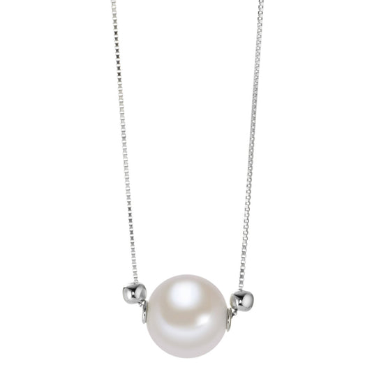 Necklace with pendant 18k White Gold Freshwater pearl 40-42 cm