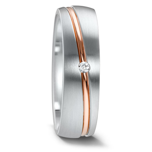 Wedding Ring Stainless steel Zirconia IP coated