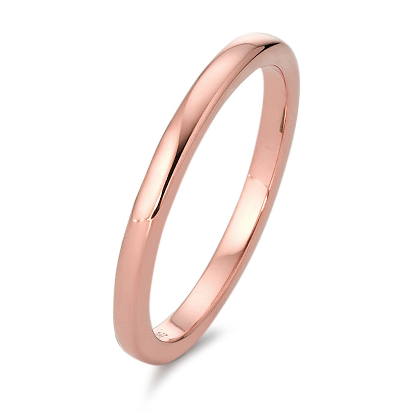 Stacking ring Tungsten Rose IP coated