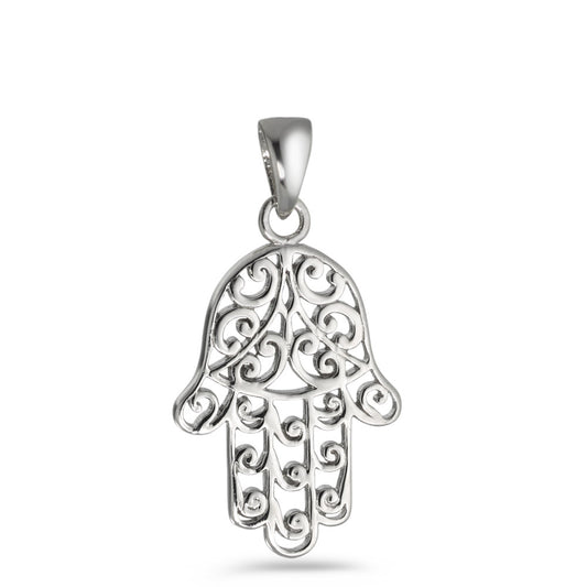 Pendant Silver Rhodium plated Fatima