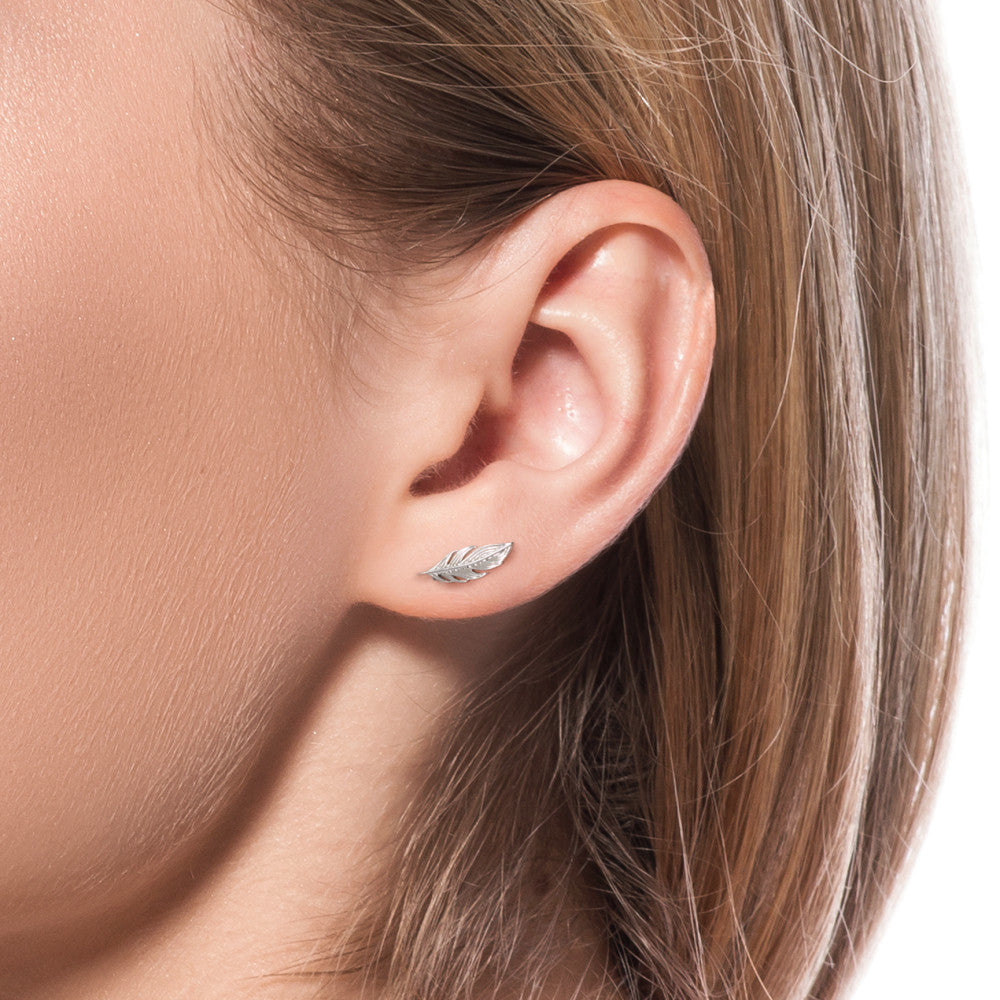 Ear Climber Silver Rhodium plated