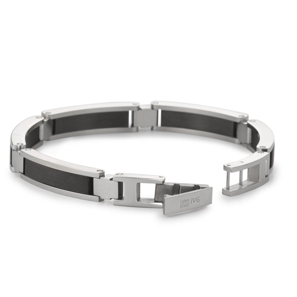 Bracelet Stainless steel, Carbon 20-20.5 cm