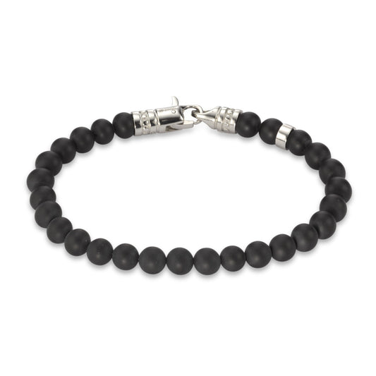 Bracelet Stainless steel Onyx 19 cm Ø6 mm