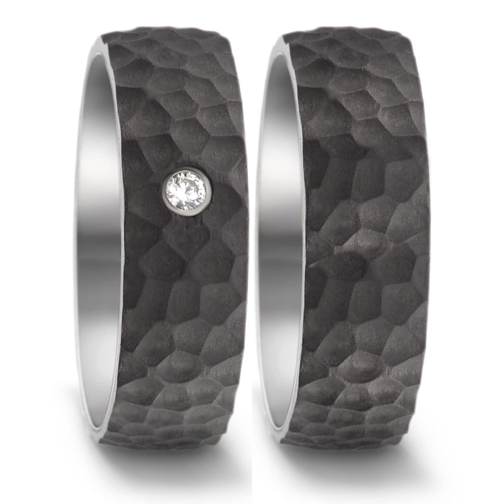 Wedding Ring Stainless steel, Carbon