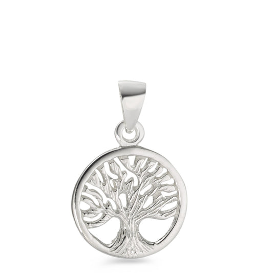 Pendant Silver Rhodium plated Tree Of Life Ø15 mm