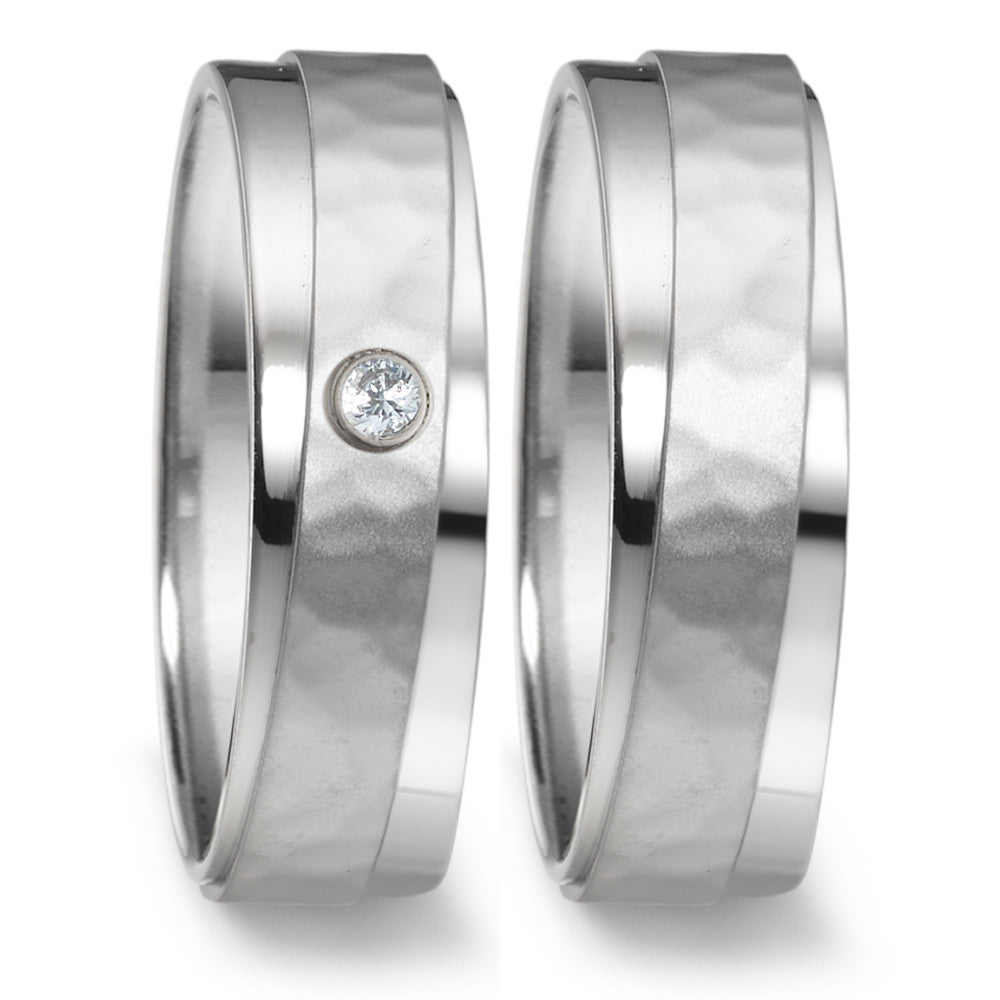 Wedding Ring Stainless steel Zirconia