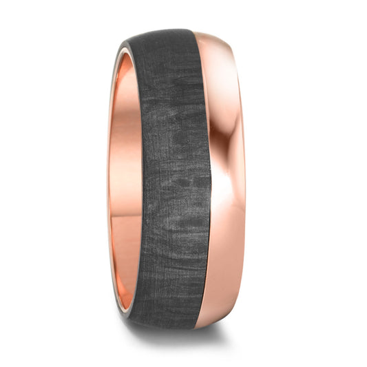 Wedding Ring Stainless steel, Carbon Rose IP coated