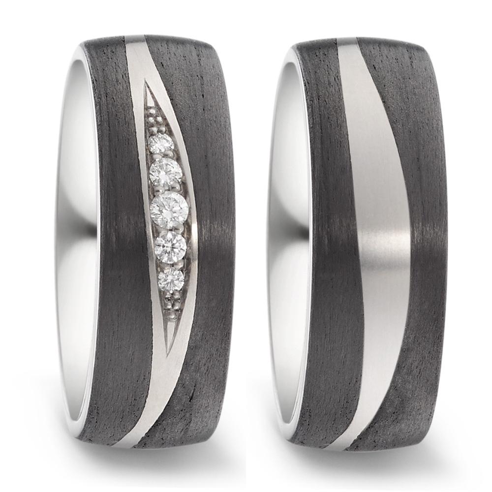 Wedding Ring Titanium, Carbon